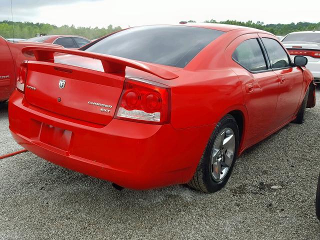 2B3KA33VX9H595948 - 2009 DODGE CHARGER SX RED photo 4