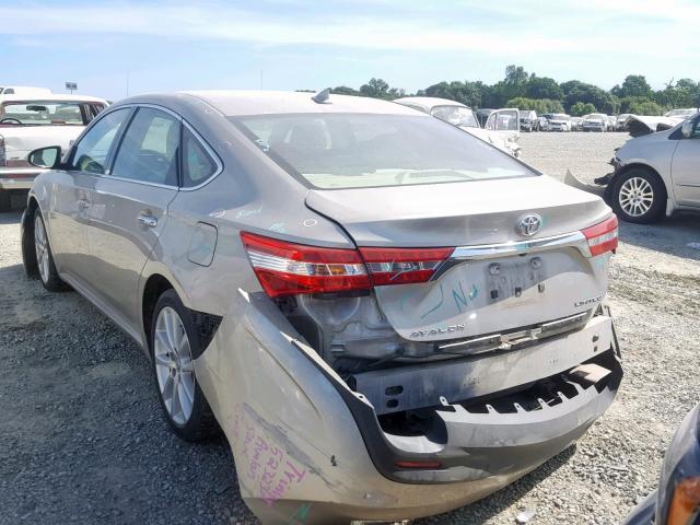 4T1BK1EB3FU184219 - 2015 TOYOTA AVALON XLE TAN photo 3