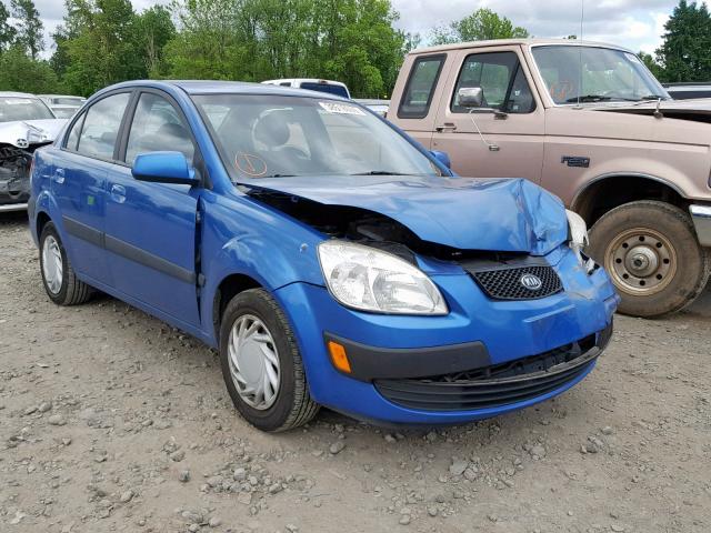 KNADE123766151808 - 2006 KIA RIO BLUE photo 1