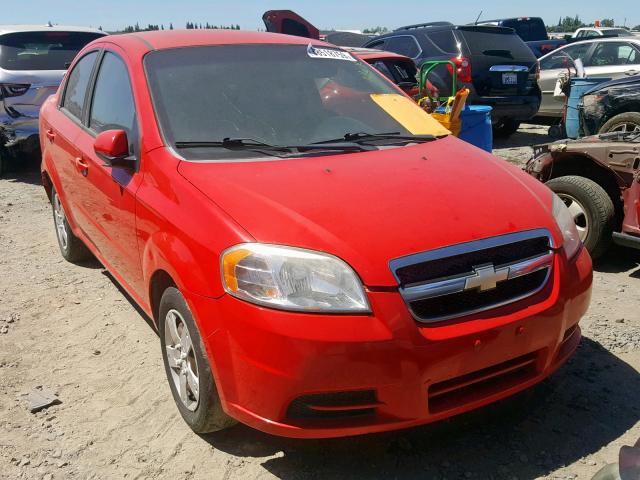 KL1TD5DE7BB139125 - 2011 CHEVROLET AVEO LS RED photo 1