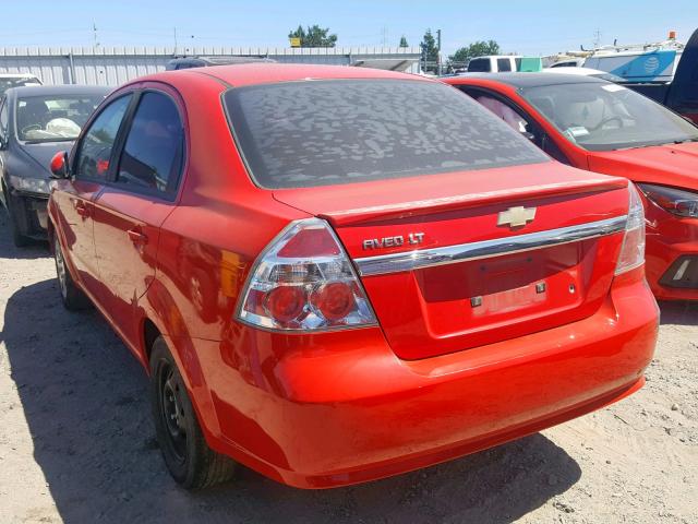 KL1TD5DE7BB139125 - 2011 CHEVROLET AVEO LS RED photo 3