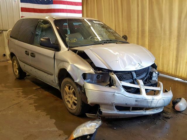 1D4GP25R43B297623 - 2003 DODGE CARAVAN SE SILVER photo 1