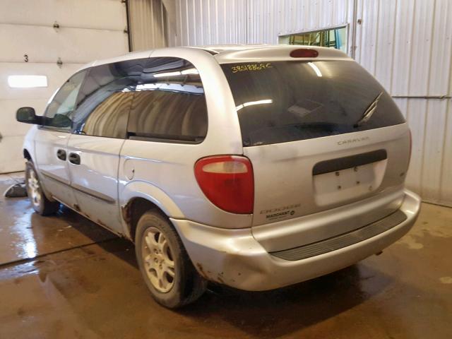 1D4GP25R43B297623 - 2003 DODGE CARAVAN SE SILVER photo 3