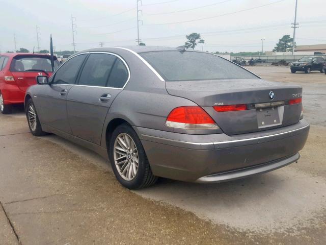 WBAGN63493DR14405 - 2003 BMW 745 LI GRAY photo 3