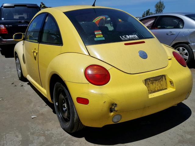 3VWBK21C33M429378 - 2003 VOLKSWAGEN NEW BEETLE Sarı foto 3