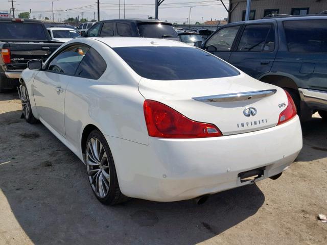 JN1CV6EK9BM212406 - 2011 INFINITI G37 BASE WHITE photo 3