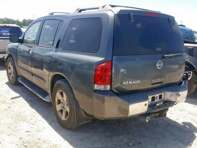 5N1AA08A35N737858 - 2005 NISSAN ARMADA SE GRAY photo 3