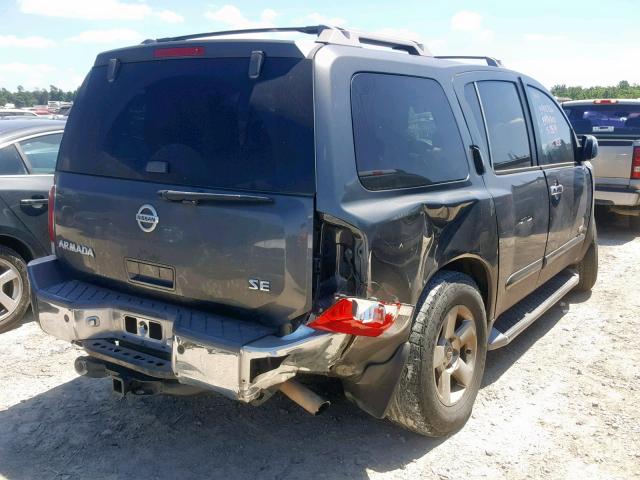 5N1AA08A35N737858 - 2005 NISSAN ARMADA SE GRAY photo 4