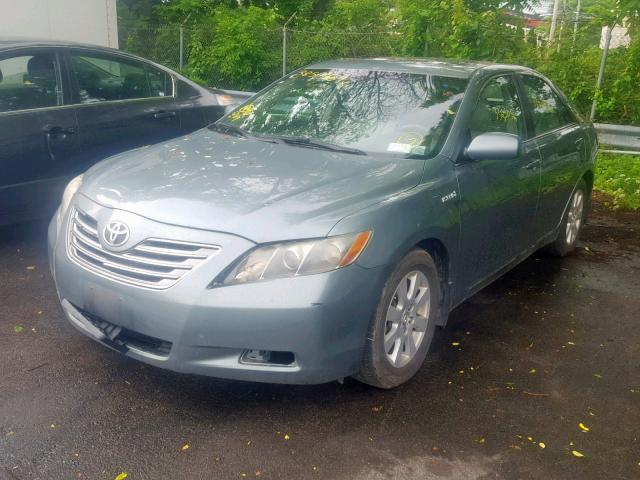 4T1BB46K98U046168 - 2008 TOYOTA CAMRY HYBR GREEN photo 2