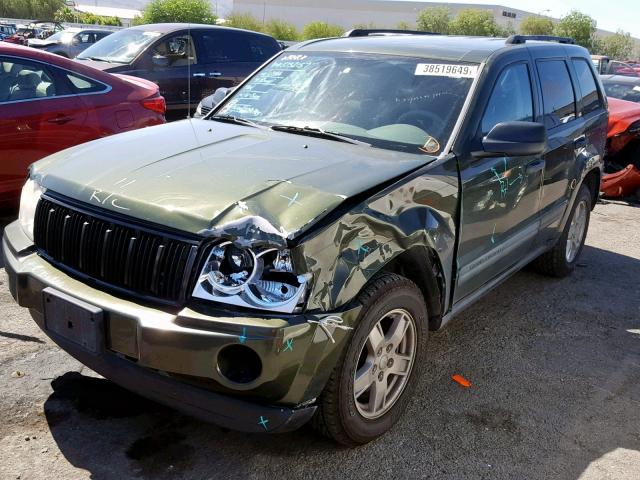 1J4GR48K66C347870 - 2006 JEEP GRAND CHER GREEN photo 2