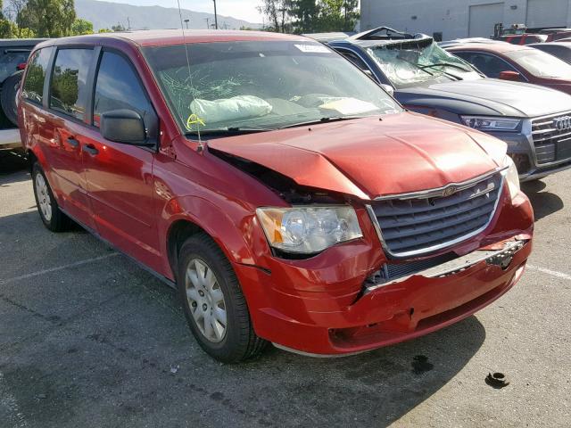 2A8HR44H88R722133 - 2008 CHRYSLER TOWN & COU RED photo 1