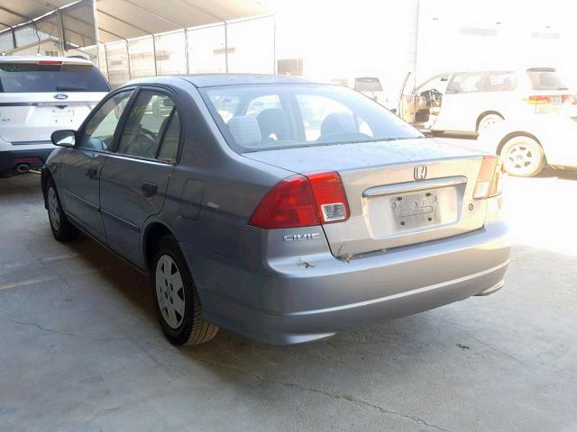 2HGES16315H602160 - 2005 HONDA CIVIC DX V GRAY photo 3