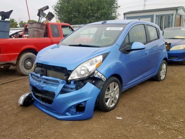 KL8CD6S91DC549641 - 2013 CHEVROLET SPARK 1LT BLUE photo 2