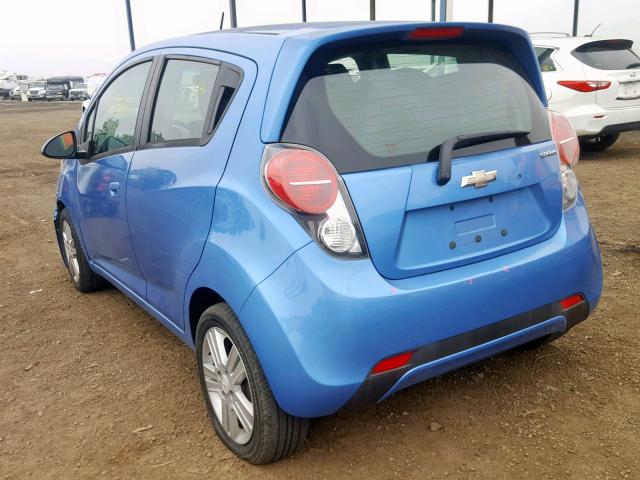 KL8CD6S91DC549641 - 2013 CHEVROLET SPARK 1LT BLUE photo 3