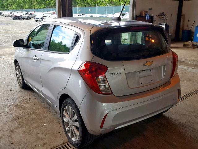 KL8CD6SA1HC839698 - 2017 CHEVROLET SPARK 1LT SILVER photo 3