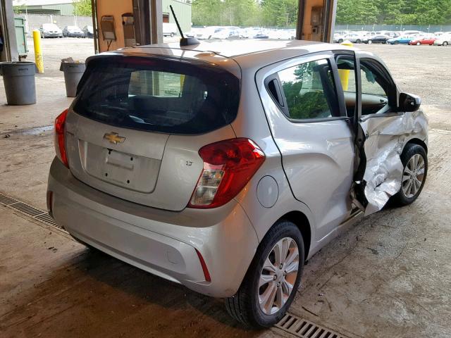 KL8CD6SA1HC839698 - 2017 CHEVROLET SPARK 1LT SILVER photo 4