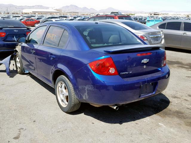 1G1AL55F877217442 - 2007 CHEVROLET COBALT LT BLUE photo 3