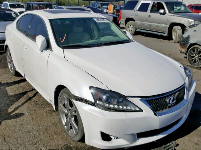 JTHBF5C24A5115396 - 2010 LEXUS IS 250 WHITE photo 1