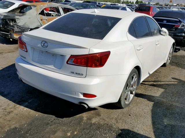 JTHBF5C24A5115396 - 2010 LEXUS IS 250 WHITE photo 4