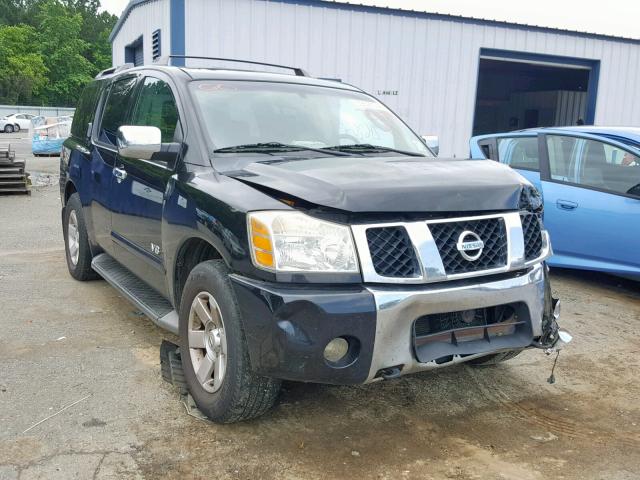 5N1AA08B75N731179 - 2005 NISSAN ARMADA SE BLACK photo 1