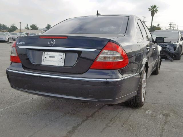 WDBUF56X87A995437 - 2007 MERCEDES-BENZ E 350 BLACK photo 4