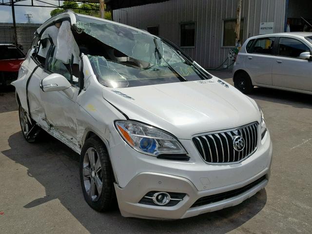 KL4CJDSBXEB539585 - 2014 BUICK ENCORE PRE WHITE photo 1