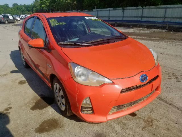 JTDKDTB33C1025043 - 2012 TOYOTA PRIUS C ORANGE photo 1