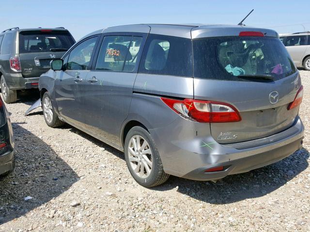 JM1CW2BL2C0141610 - 2012 MAZDA 5 SILVER photo 3