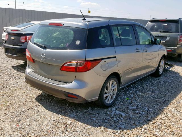 JM1CW2BL2C0141610 - 2012 MAZDA 5 SILVER photo 4