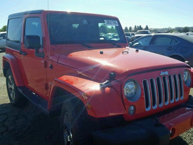 1C4GJWBG9JL850119 - 2018 JEEP WRANGLER S RED photo 1