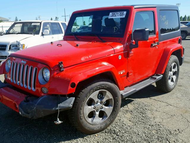 1C4GJWBG9JL850119 - 2018 JEEP WRANGLER S RED photo 2