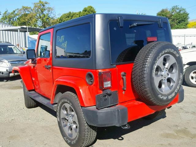 1C4GJWBG9JL850119 - 2018 JEEP WRANGLER S RED photo 3