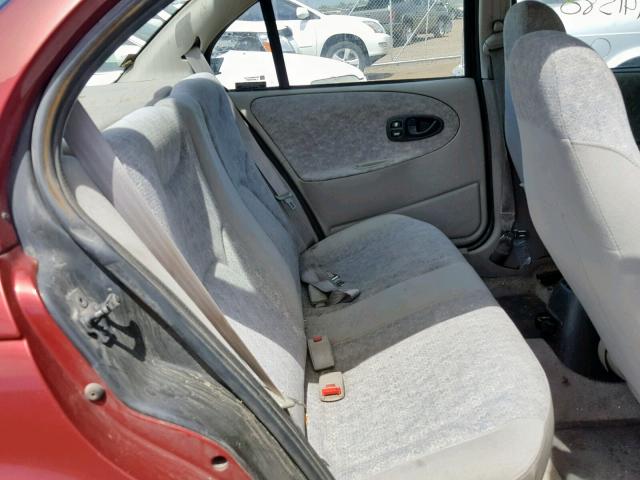 1G8ZG5285TZ366663 - 1996 SATURN SL1 RED photo 6