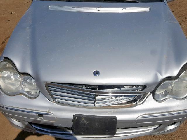 WDBRF92H26F738738 - 2006 MERCEDES-BENZ C 280 4MAT SILVER photo 7