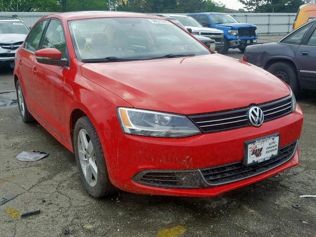 3VWLL7AJ4DM244660 - 2013 VOLKSWAGEN JETTA TDI RED photo 1