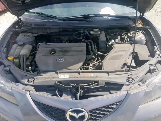 JM1BK32F281111936 - 2008 MAZDA 3 I GRAY photo 7