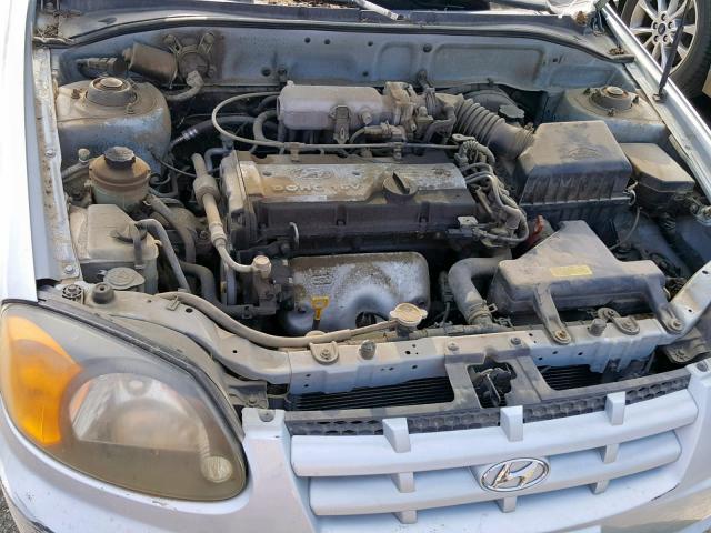 KMHCG45C23U491067 - 2003 HYUNDAI ACCENT GL BLUE photo 7