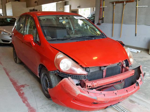 JHMGD38478S018652 - 2008 HONDA FIT RED photo 1