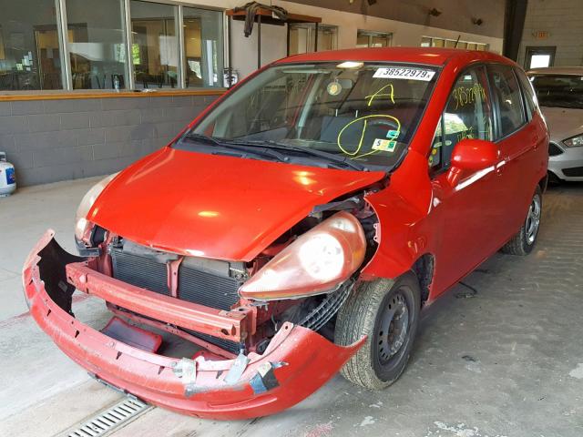 JHMGD38478S018652 - 2008 HONDA FIT RED photo 2