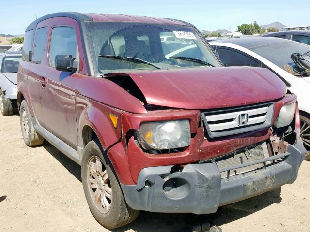 5J6YH18798L001087 - 2008 HONDA ELEMENT EX RED photo 1