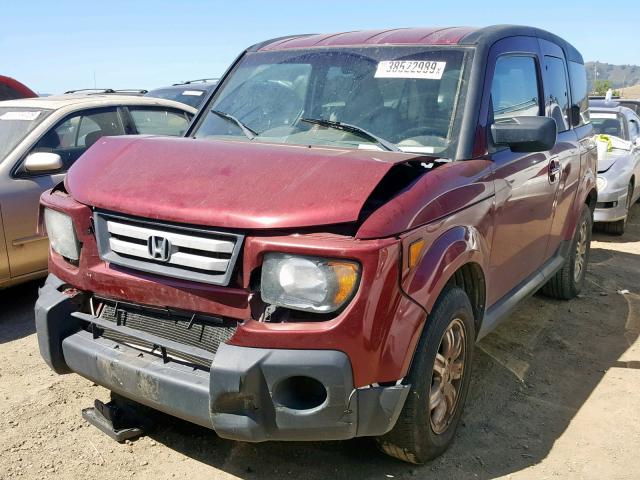 5J6YH18798L001087 - 2008 HONDA ELEMENT EX RED photo 2