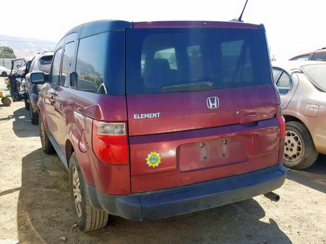 5J6YH18798L001087 - 2008 HONDA ELEMENT EX RED photo 3