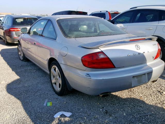 19UYA42761A024513 - 2001 ACURA 3.2CL TYPE SILVER photo 3