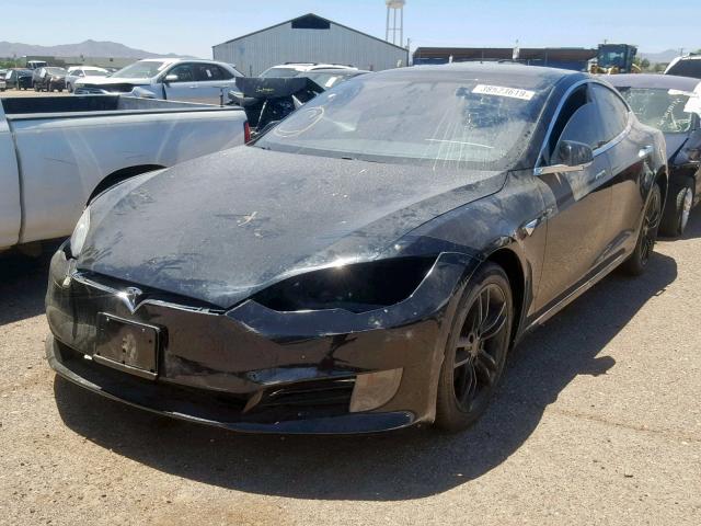 5YJSA1E24GF171349 - 2016 TESLA MODEL S BLACK photo 2