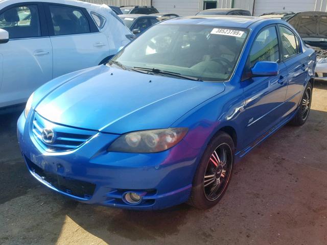 JM1BK323951309138 - 2005 MAZDA 3 S BLUE photo 2