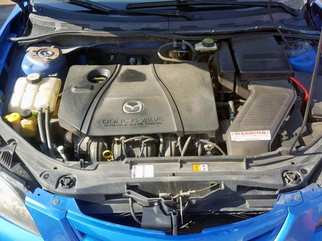 JM1BK323951309138 - 2005 MAZDA 3 S BLUE photo 7