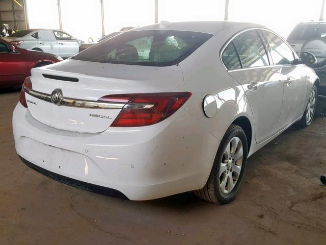 2G4GN5ER8G9197371 - 2016 BUICK REGAL PREM WHITE photo 4