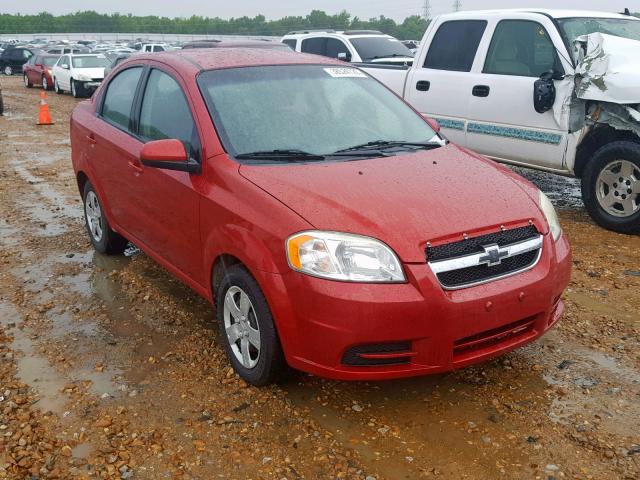 KL1TD5DE9BB198290 - 2011 CHEVROLET AVEO LS RED photo 1