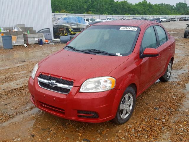 KL1TD5DE9BB198290 - 2011 CHEVROLET AVEO LS RED photo 2