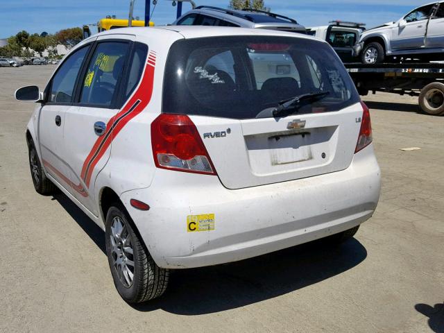 KL1TD66667B718190 - 2007 CHEVROLET AVEO BASE Ağ foto 3